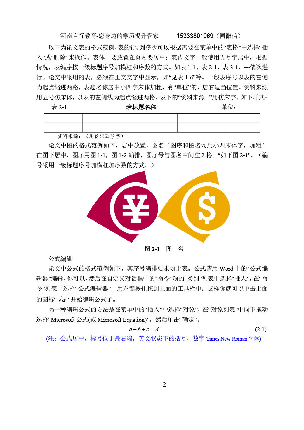 河南成人本科艺术类专业毕业论文写作要求-6论文表的格式范例.jpg