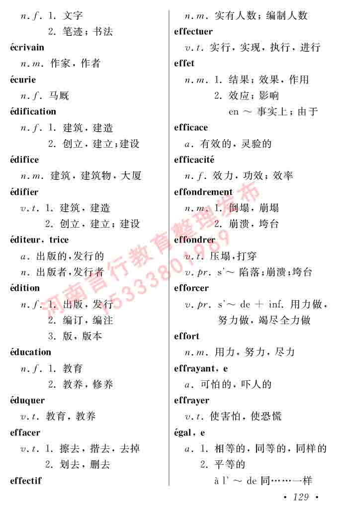 同等学力人员申请硕士在职研究生学位证法语水平全国统一考试复习大纲（第五版）及模拟真题试卷含标准答案-133.jpg