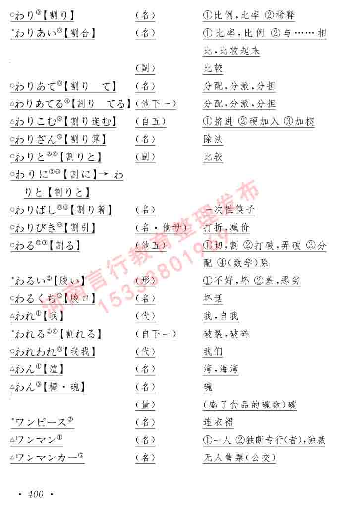 同等学力人员申请硕士在职研究生学位证日语水平全国统一考试复习大纲（第六版）及模拟真题试卷含标准答案卷-404.jpg