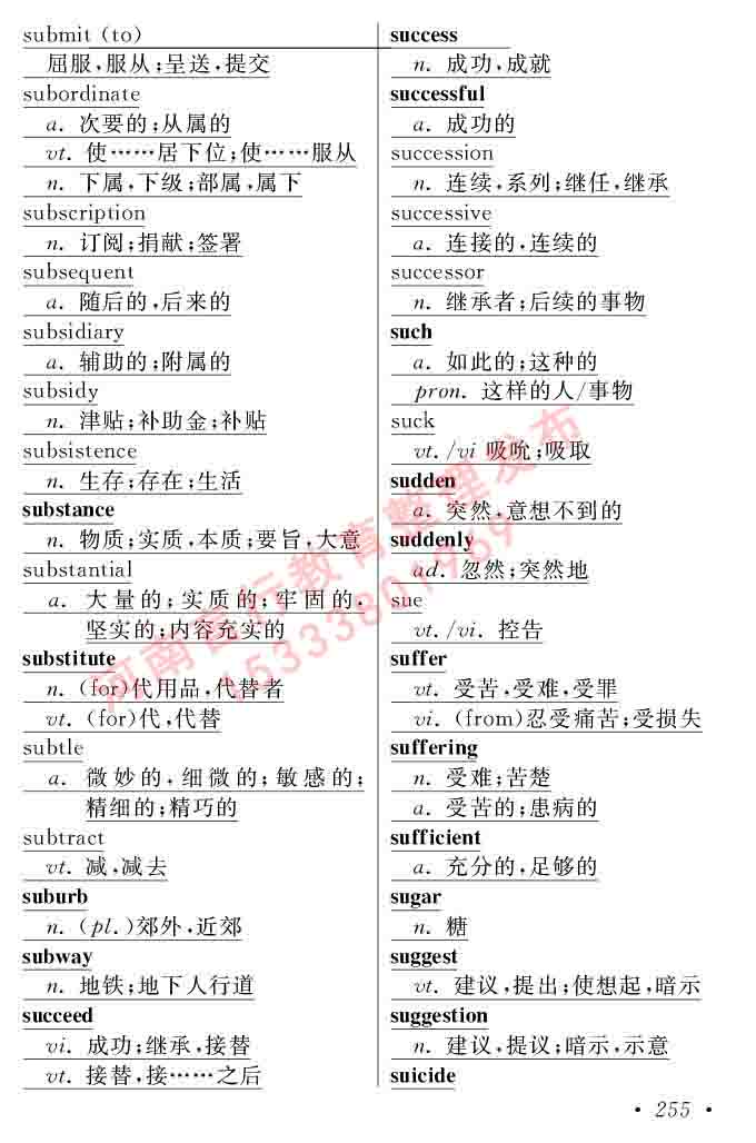 在职研究生同等学力人员申请硕士学位证英语水平全国统一考试复习大纲（第六次修订版）及模拟真题试卷含标准答案-259.jpg
